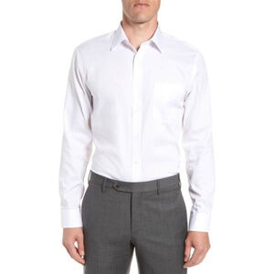 NORDSTROM MENS TRIM FIT NON IRON SHIRT